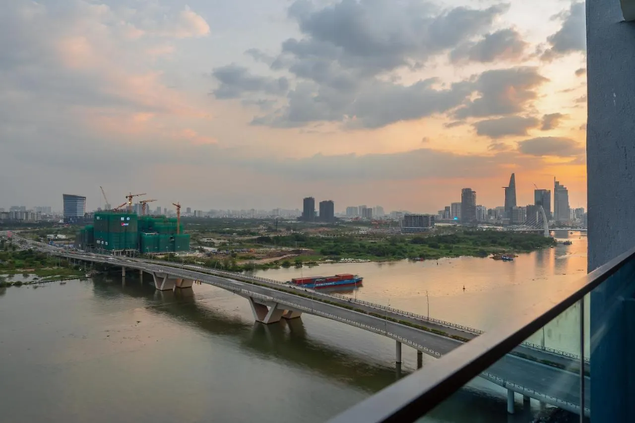 Sunwah Pearl Golden House-Amazing River View ,3 Br Apartman Ho Si Minh-város