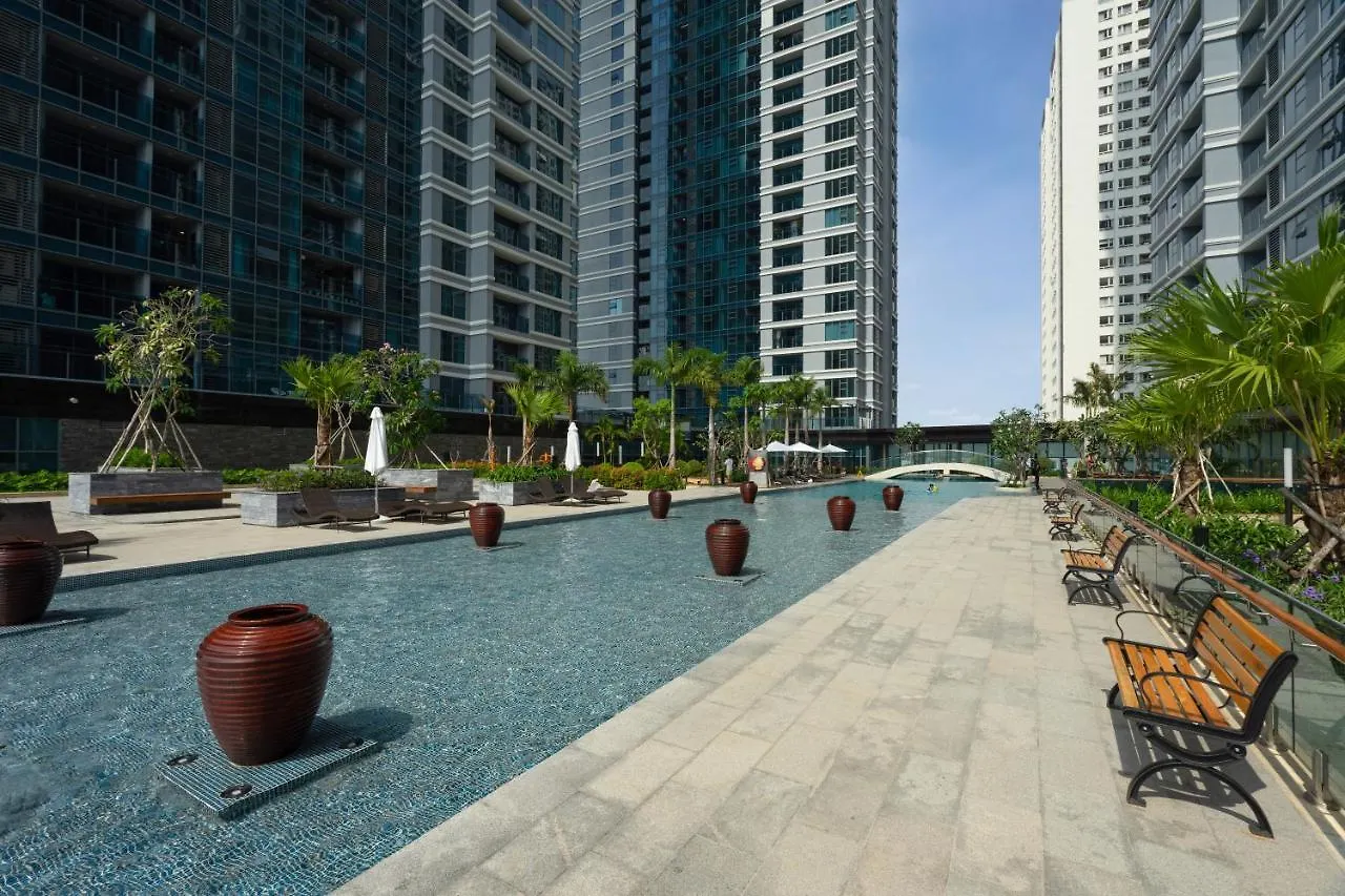 Sunwah Pearl Golden House-Amazing River View ,3 Br Apartman Ho Si Minh-város 0*,  Vietnám