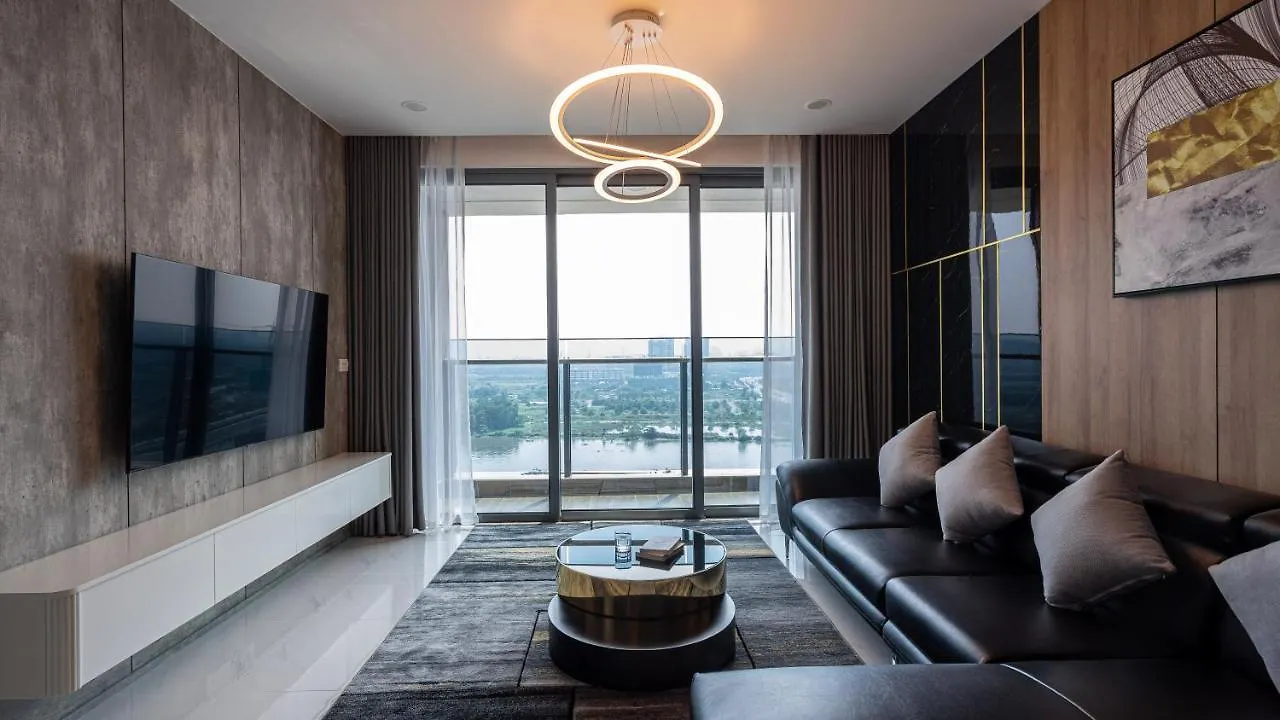Sunwah Pearl Golden House-Amazing River View ,3 Br Apartment Ho Chi Minh City 0*,