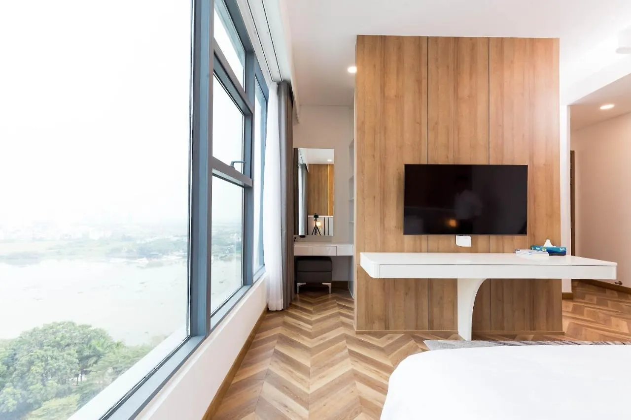 Sunwah Pearl Golden House-Amazing River View ,3 Br Apartment Ho Chi Minh City