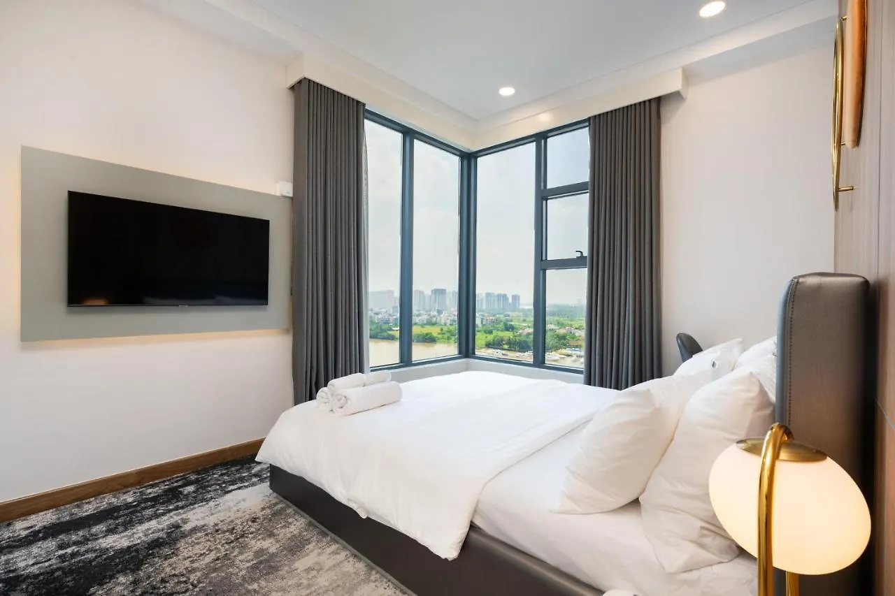 Sunwah Pearl Golden House-Amazing River View ,3 Br Apartment Ho Chi Minh City