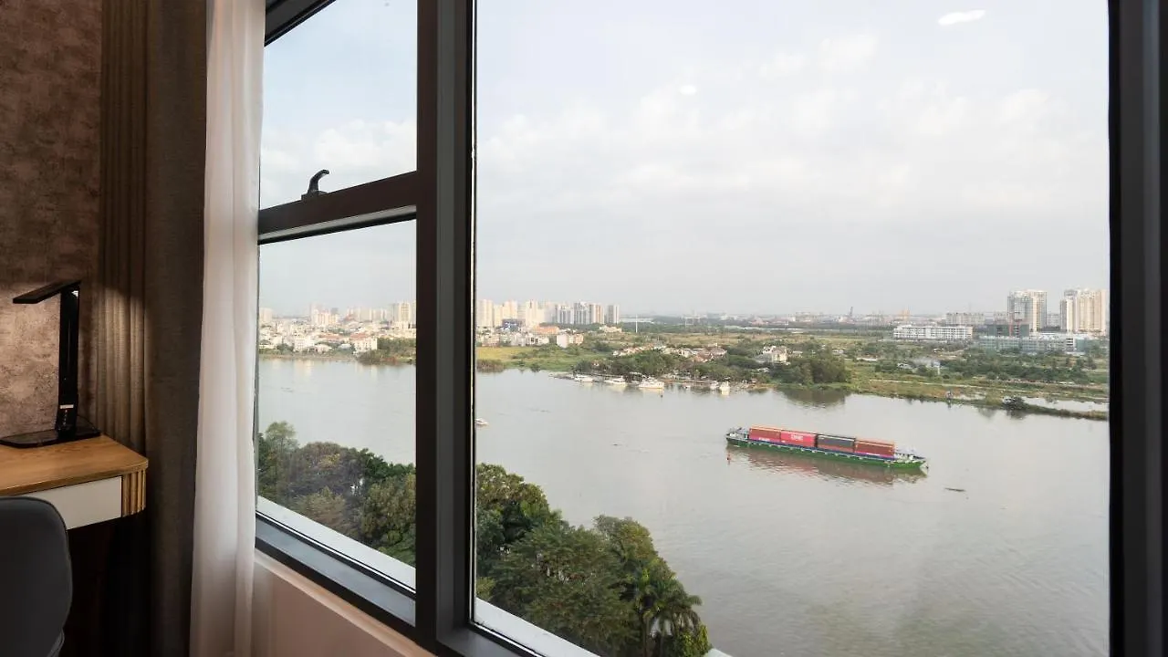 Sunwah Pearl Golden House-Amazing River View ,3 Br Apartment Ho Chi Minh City